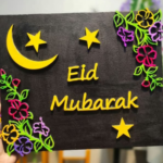 Eid Mubarak Wooden nameplate