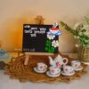 Mini canvas and cup set pic for Tea Corner Decor