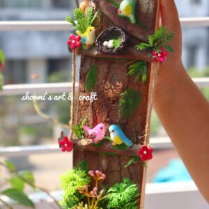 Wooden Bird Hanging-12 inch