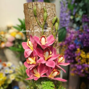 Wooden cherry orchid setup