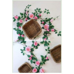 Light pink rose vine